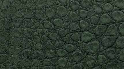 Fototapeta premium Dark green embossed leather texture background