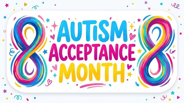 Recognizing autism acceptance month with a vibrant display of colors and meaningful symbolism fostering understanding inclusion and unwavering support for neurodiversity extending far