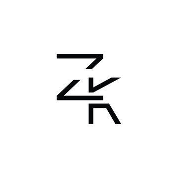 ZK lphabet letter icon logo.  ZK Letter logo Design Template Vector. ZK creative elegant monogram logo.