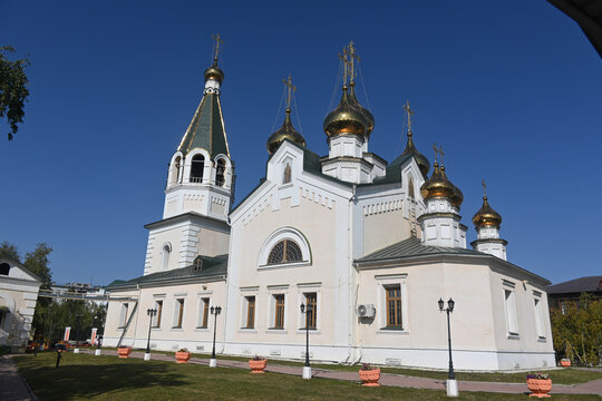 Transfiguration Cathedral in the city of Yakutsk,.