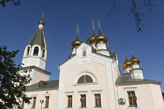 Transfiguration Cathedral in the city of Yakutsk,.