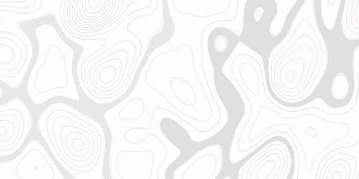 Abstract grid landscape topography white background. Topography Height Contour Map Artwork with Flowing Terrain Lines Transparent Outdoor Landscape Pattern for Vintage. Topo contour paper map design.