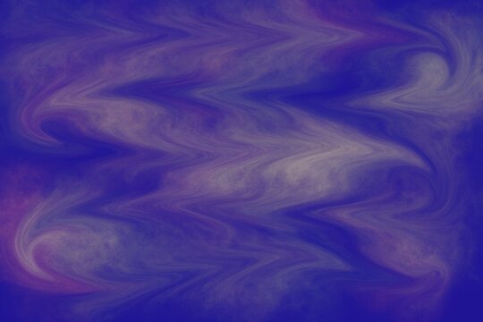 Abstract blue and purple fluid art background with wavy smoky textures