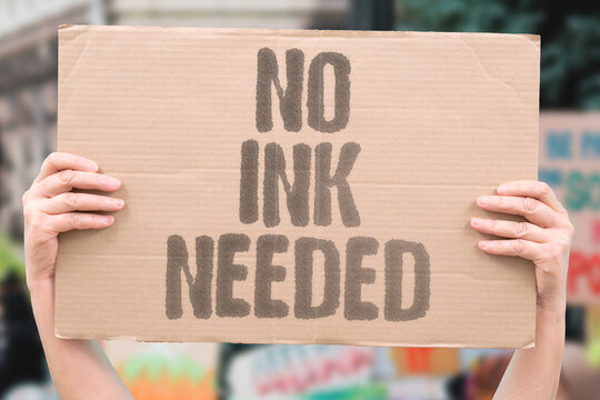 "No ink needed" Clean skin requires no tattoos. SKIN. INK. NONE. BODY.