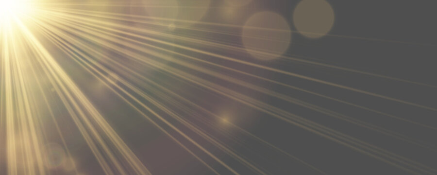 Brilliant sun ray PNG with intense golden illumination. Gentle flare creates realistic optical depth. Perfect for creative backgrounds.


