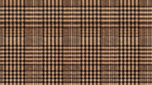 Brown plaid fabric texture pattern background