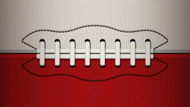 Seamless vector football background texture white and red