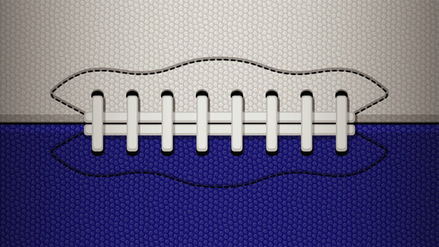 Seamless vector football background texture blue and white
