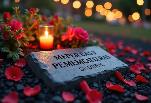 Honor Yesterday's Heroes: Firefighter Memorial Groundstone and Wreath Respect Commemoration Installation
