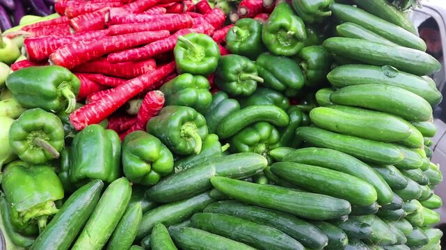 Colorful Fresh Vegetables for Healthy Cooking