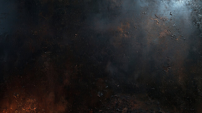 Dark Grunge Rusted Metal Surface Texture Background