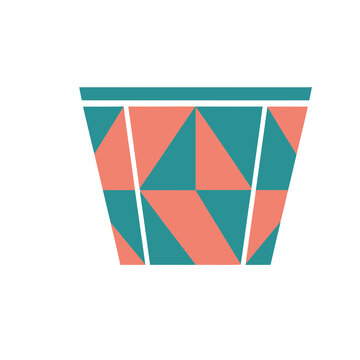 Geometric pattern on a trapezoidal shape