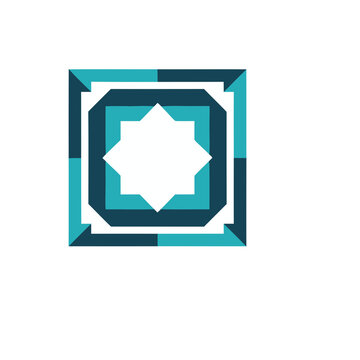 Geometric star pattern