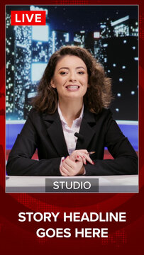 Global News Live Feed Frame Loop Vertical Overlay