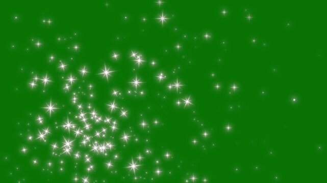 White twinkle star burst, curved glitter trail animation, pixie dust particles, magic fairy dust & twinkling particle path overlay 4k