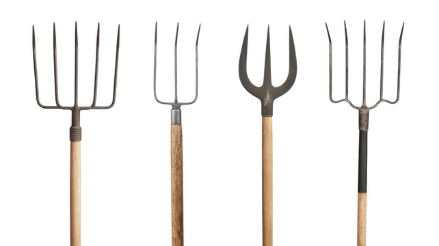 Garden pitchforks png metal garden forks png agricultural tools png farming equipment png transparent background image