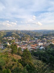 Fototapeta premium aerial view of the city campos do jordão