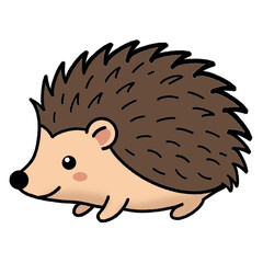 hedgehog on a green background © Mohamed