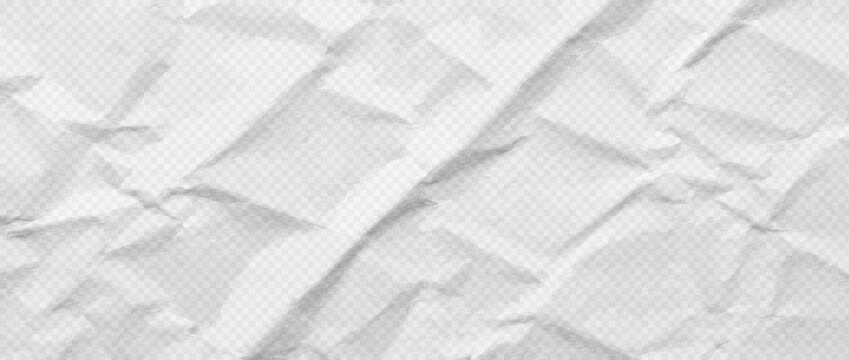 Easy-to-edit vector layers. Crumpled paper texture vector banner. Useful for mockups and editorial layouts. Five separate layers make the artwork easy to adapt to different designs.
