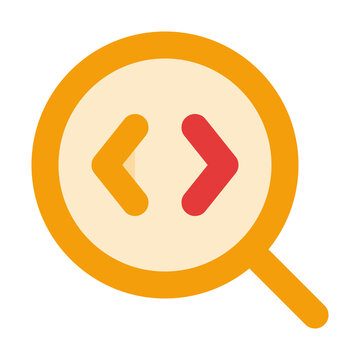 Search Code Neo-Duotone Vector Icon for App and Web UI Design