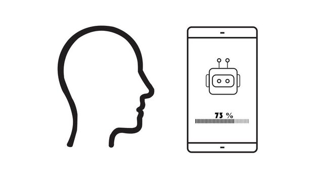 AI Voice Chatbot Processing Voice Input with Loading Progress 