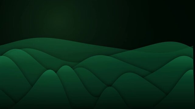 green sofa on black background