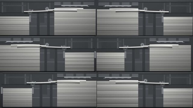 Printing Press Sheet Feeder Paper Pile Stack Mechanism Seamless Loop in soft graphite tones