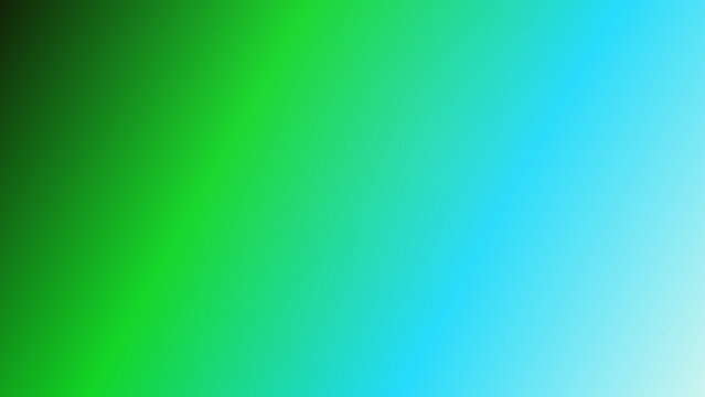 Vibrant green and cerulean blue abstract gradient background