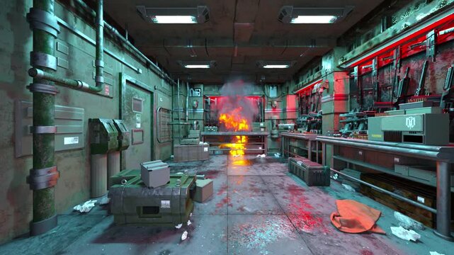 武器庫　3DCGレンダリング