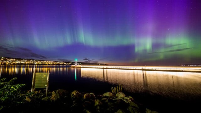 Aurora timelapse J&ouml;nk&ouml;ping, Sweden
