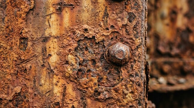 Rusty metal surface texture shows rich vintage character and depth