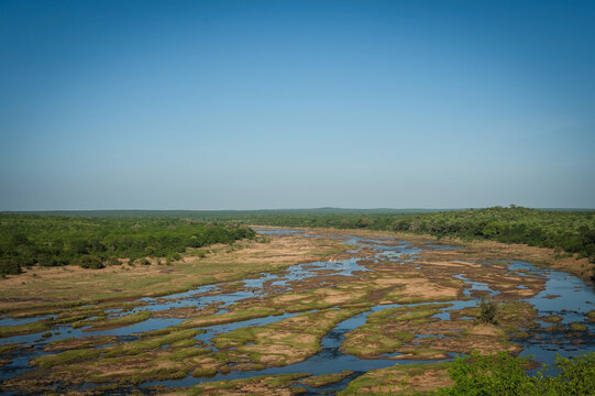 The Letaba River Bridge.  Letaba Rest Camp.  Kruger National Park, South Africa.