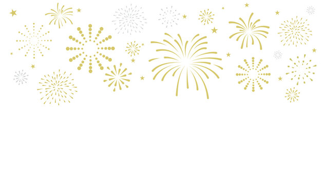fireworks with stars and sparks. festival colorful fireworks. holiday banner, poster, flyer, greeting card, decorative elements, Vector illustration