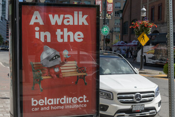 Obraz premium street poster for belairdirect, a car and home insurance provider in Toronto