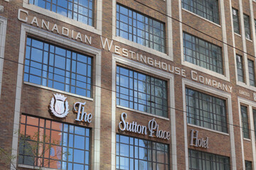 Obraz premium former Canadian Westinghouse Building at 355 King St W, now the Sutton Place Hotel, Toronto