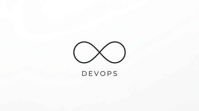 DevOps infinite loop symbol with text