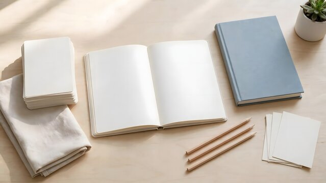 The minimalist arrangement emphasizes organization, education, and language study
