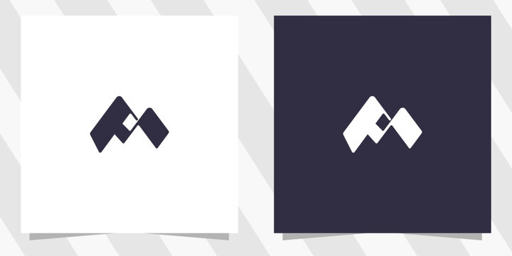 letter m logo design vector