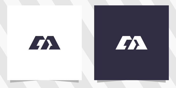 letter m logo design vector