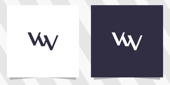 letter ww logo design vector