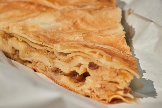 A slice of Albanian borek