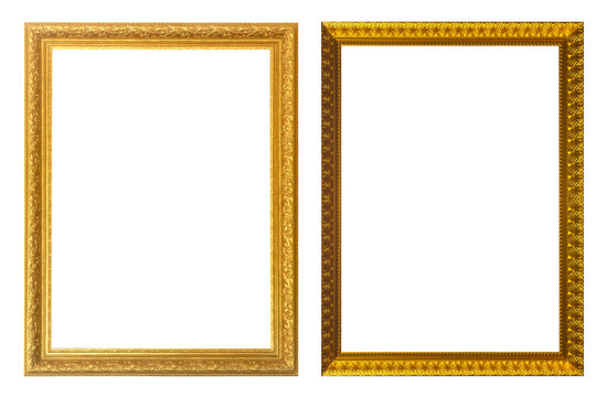 Gold picture frame