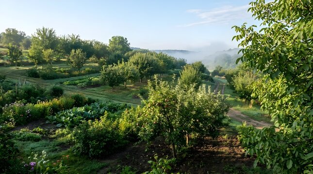 Traditional Agroforestry Farming Landscape