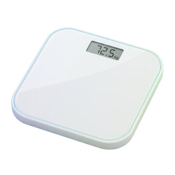 Modern White Digital Body Scale Isolated on White Background