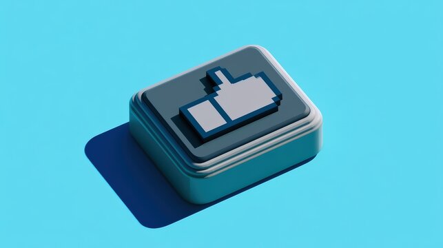 90s computer UI aesthetic, thick 3D grey bevel button, pixelated Like icon, stark directional light, bright cyan background, 8k. --ar 16:9 --v 8.2 Job ID: 310926a7-0fa0-495c-b4df-9ddbd8a87a87
