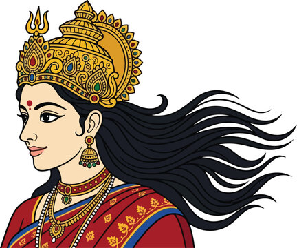 durga maa pratima for hindu religious
