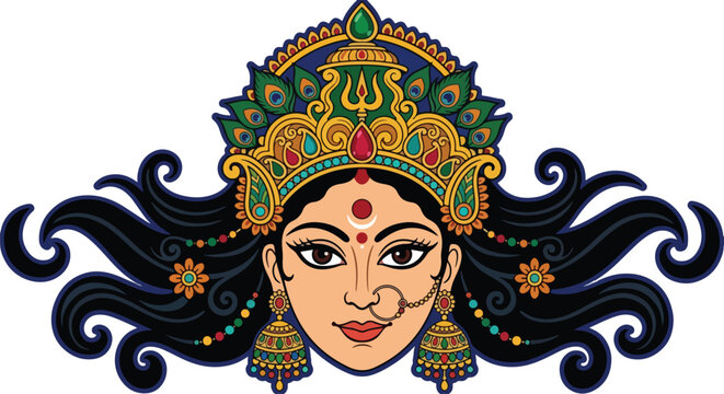 durga maa pratima for hindu religious