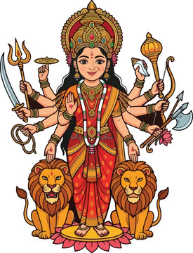 durga maa pratima for hindu religious