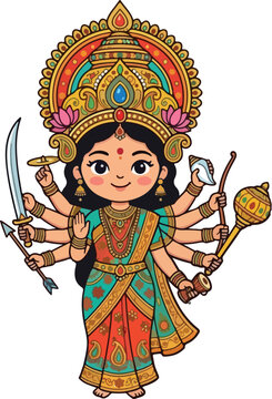 durga maa pratima for hindu religious