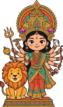 durga maa pratima for hindu religious